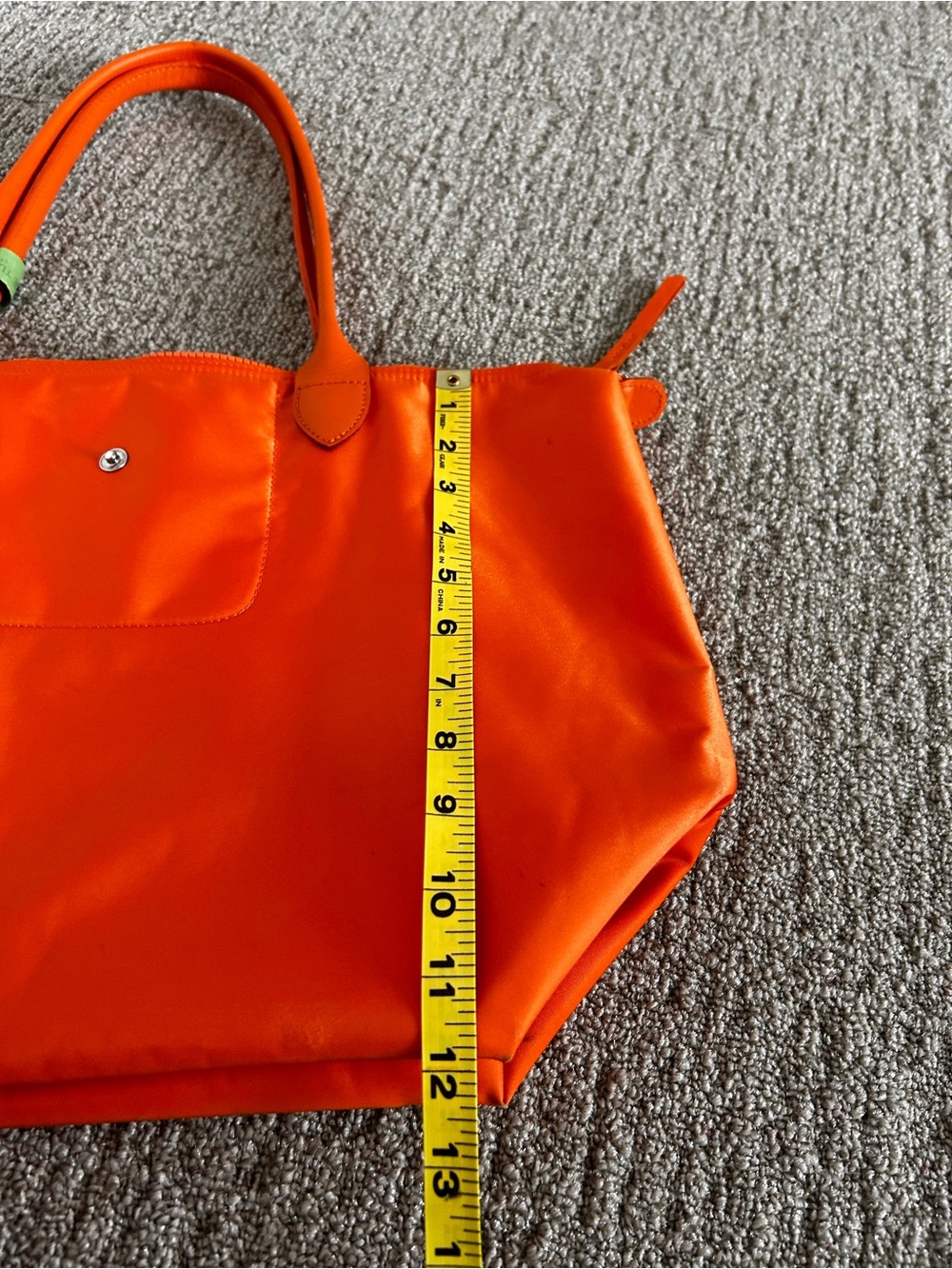 Longchamp Orange Women's Tote Bag - Classic Everyday Carry - Picture 14 of 16